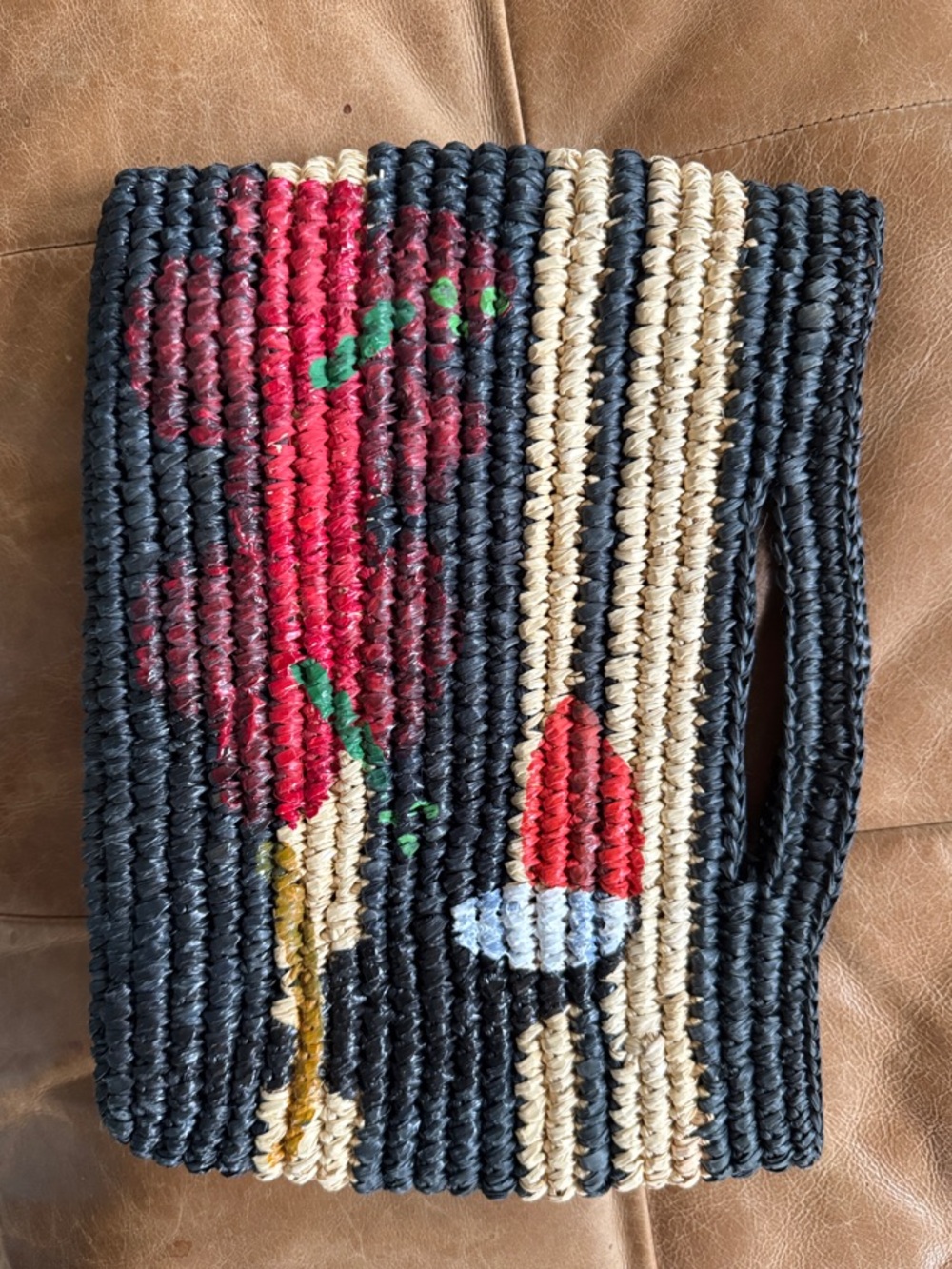 Sensi Studio Woven Straw Clutch NWOT